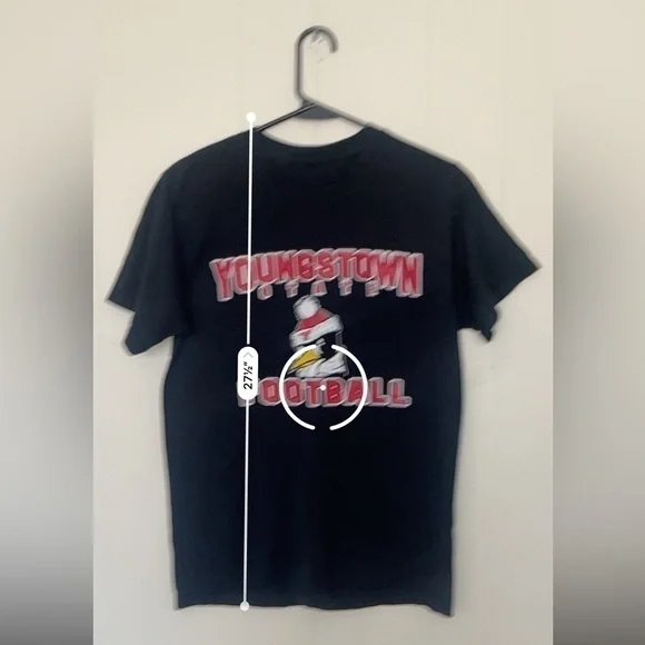 Youngstown State Football T-Shirt - Estimated Size S - Approx 16” Pit to Pit - Picture 4 of 5
